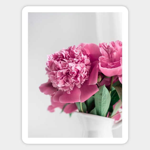 Pretty Pink Flowers Magnet by NewburyBoutique